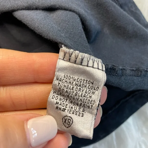 Truly Madly Deeply | XS Women’s Black T-Shirt with White Wash Design and Pocket - Picture 9 of 9